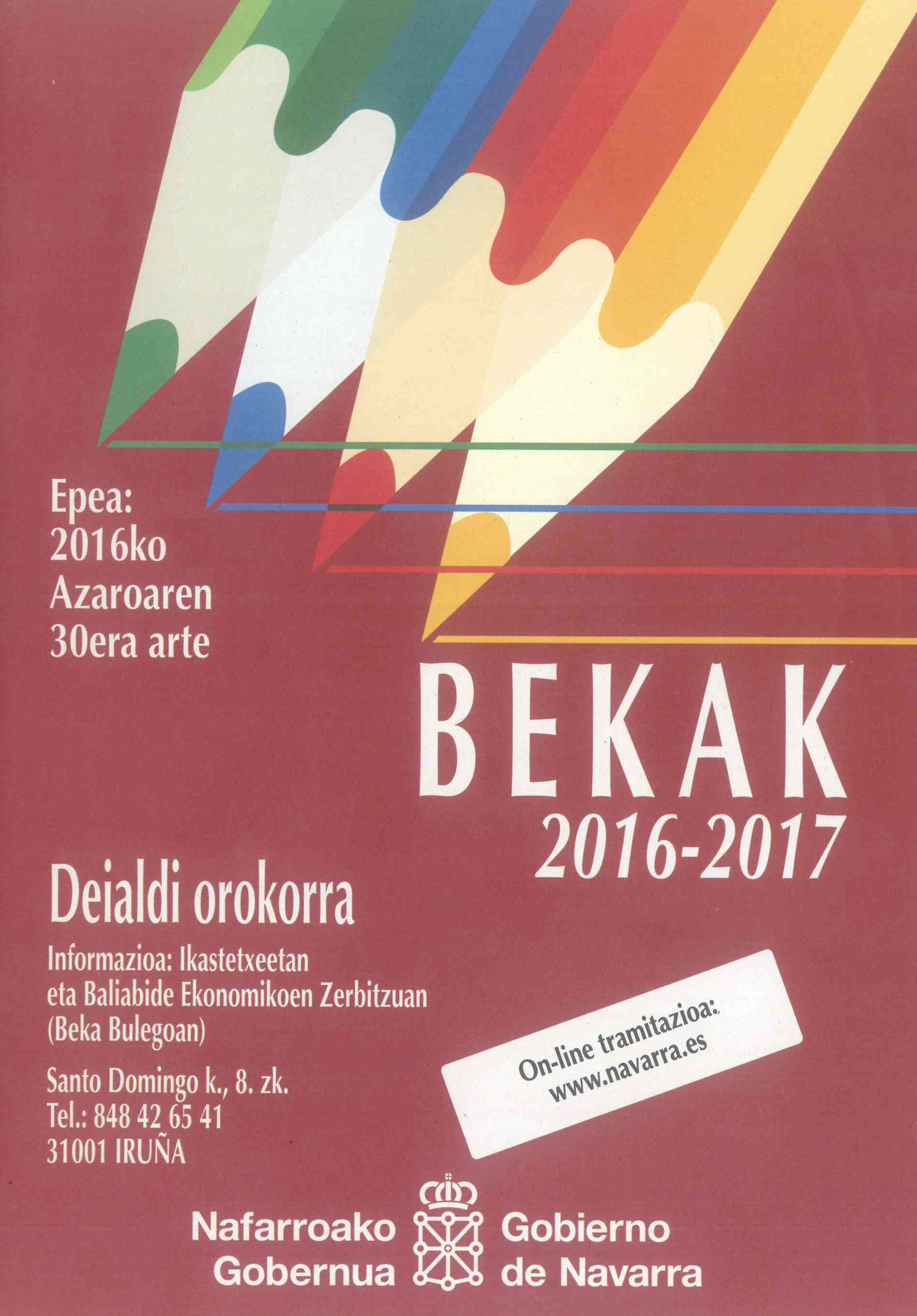 Cartel becas euskera Cartel becas
