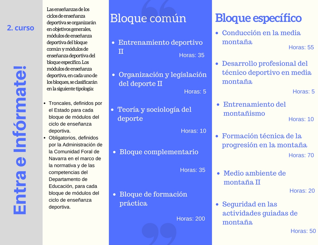 Técnico deportivo media montaña